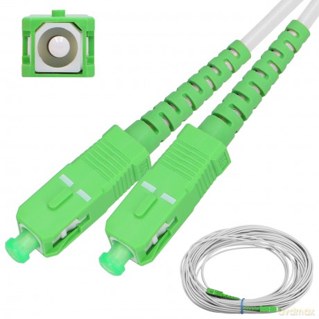 Patchcord SC/APC-SC/APC SM G657A2 SIMPLEX 3.0mm 25m LSOH biały