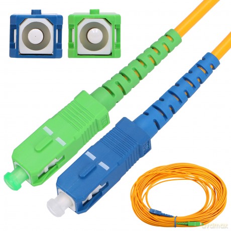 Patchcord SC/APC-SC/UPC SM G.652D SIMPLEX 3.0mm 0.5m