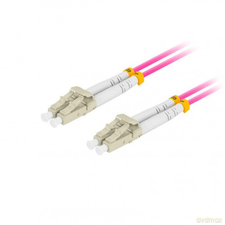 Patchcord światłowodowy Mm Lc/Upc-Lc/Upc Duplex 3.0mm 1m fioletowy