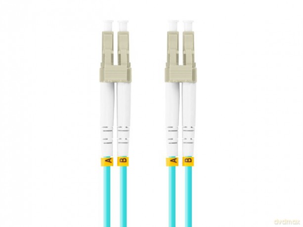 Patchcord światłowodowy Mm Lc/Upc-Lc/Upc Duplex 3.0mm 3m Aqua