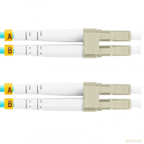 Patchcord światłowodowy Mm Lc/Upc-Lc/Upc Duplex 3.0mm 5m Aqua