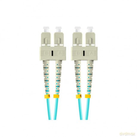 Patchcord światłowodowy Mm Sc/Upc-Sc/Upc Duplex 3.0mm 2m Aqua
