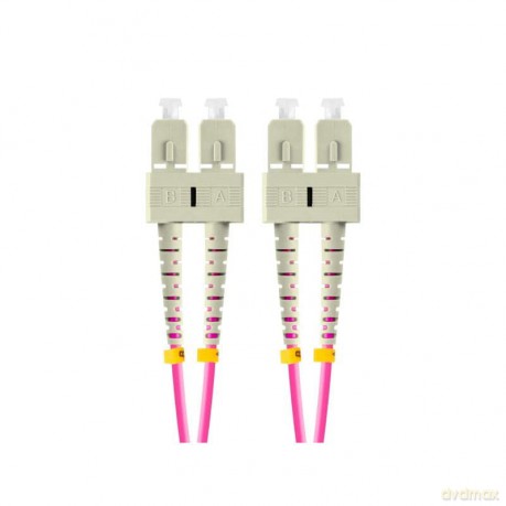 Patchcord światłowodowy Mm Sc/Upc-Sc/Upc Duplex 3.0mm 2m fioletowy
