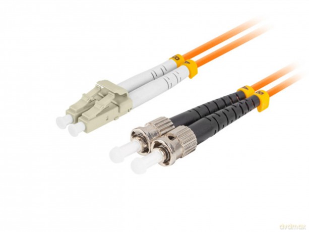 Patchcord światłowodowy MM ST/UPC-LC/UPC DUPLEX 3.0MM OM2 50/125 LSZH 10m pomarańczowy