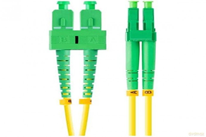 Patchcord światłowodowy Sm Sc/Apc-Lc/Apc Duplex 3.0Mm 2M żółty