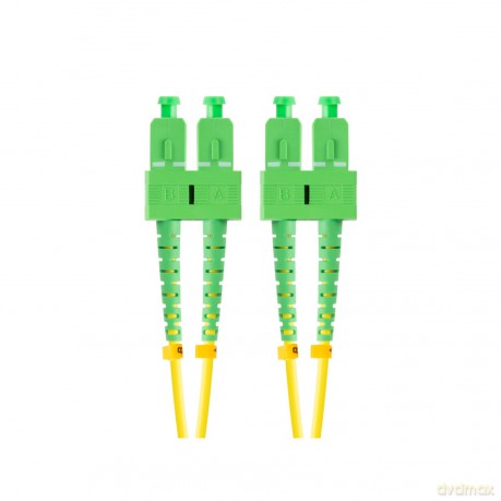 Patchcord światłowodowy Sm Sc/Apc-Sc/Apc Duplex 3.0mm 2m żółty