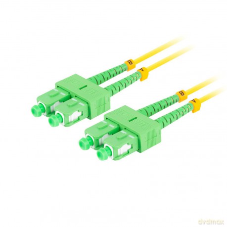 Patchcord światłowodowy Sm Sc/Apc-Sc/Apc Duplex 3.0mm 2m żółty