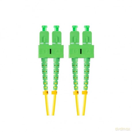 Patchcord światłowodowy Sm Sc/Apc-Sc/Apc Duplex 3.0mm 5m żółty