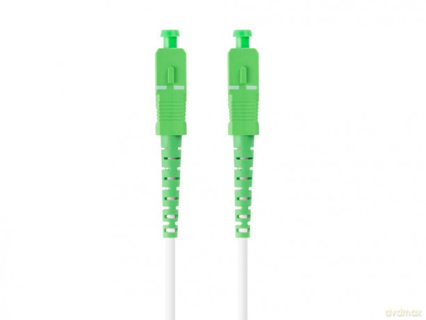 Patchcord światłowodowy Sm Sc/Apc-Sc/Apc Simplex 3.0mm 50m biały