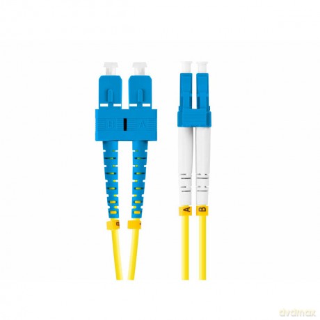 Patchcord światłowodowy Sm Sc/Upc-Lc/Upc Duplex 3.0Mm 1M żółty