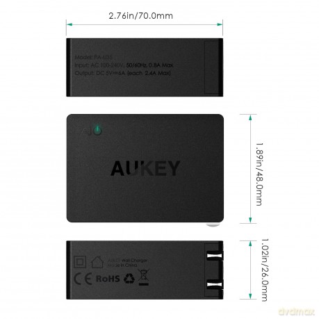 PA-U35 ładowarka sieciowa 3xUSB AiPower 6A 30W