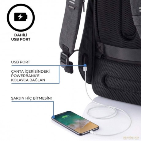Plecak antykradzieżowy BOBBY HERO SMALL BLACK
