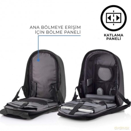 Plecak antykradzieżowy BOBBY HERO SMALL BLACK