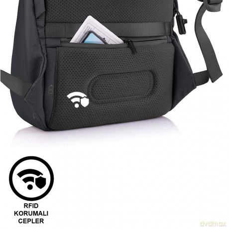 Plecak antykradzieżowy BOBBY SOFT BLACK