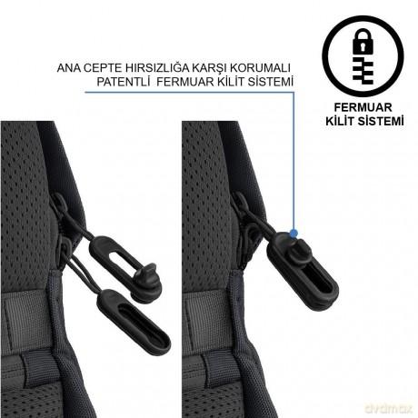 Plecak antykradzieżowy BOBBY SOFT BLACK
