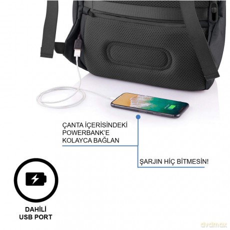 Plecak antykradzieżowy BOBBY SOFT BLACK