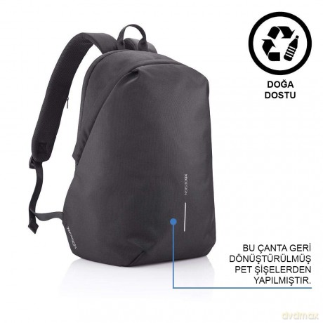 Plecak antykradzieżowy BOBBY SOFT BLACK