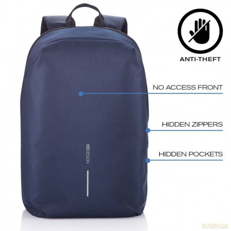 Plecak antykradzieżowy BOBBY SOFT NAVY