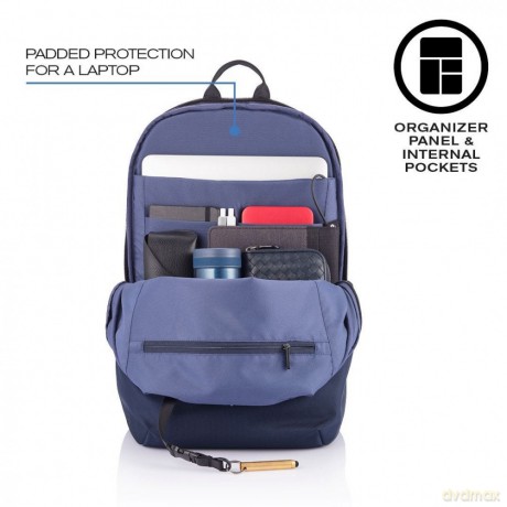 Plecak antykradzieżowy BOBBY SOFT NAVY