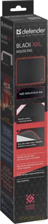 Podkładka Gaming XXL Czarna 400x355x3mm