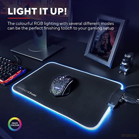 Podkładka pod mysz GXT765 Glide-Flex RGB Mouse pad/USB hub