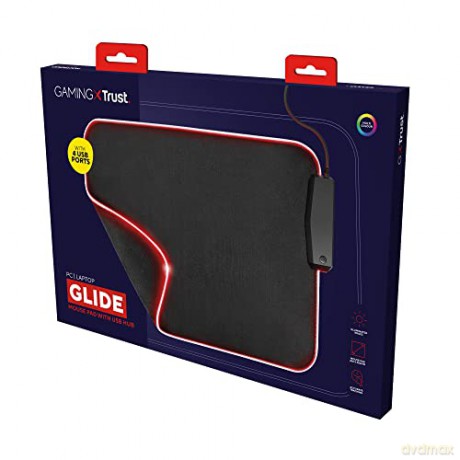 Podkładka pod mysz GXT765 Glide-Flex RGB Mouse pad/USB hub