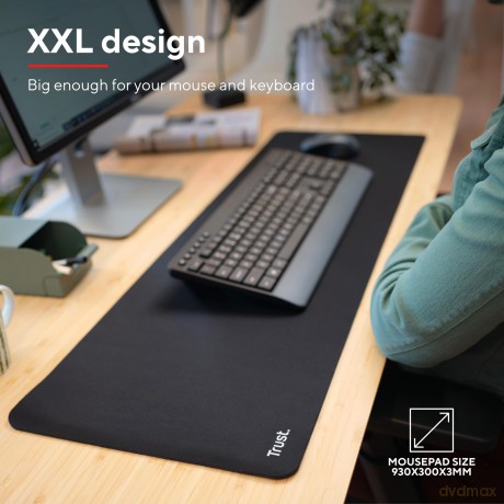 Podkładka pod mysz i klawiaturę XXL czarna