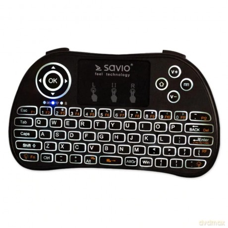 Podświetlana klawiatura bezprzewodowa TV Box, Smart TV, konsole, PC, KW-02
