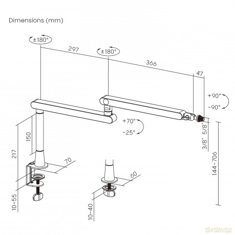 Profesjonalny uchwyt na mikrofon MC-971 2kg