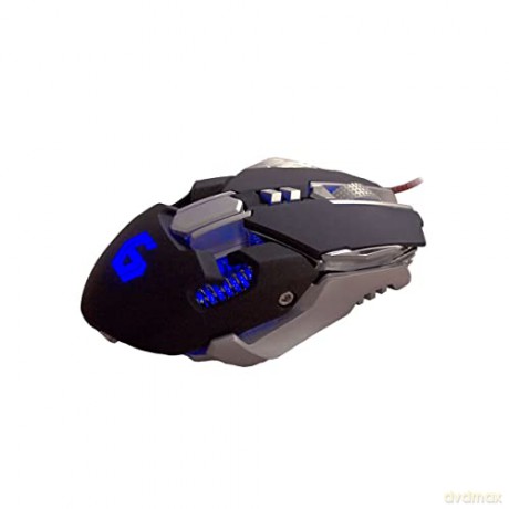 Programowalna mysz dla graczy czarno-srebrna