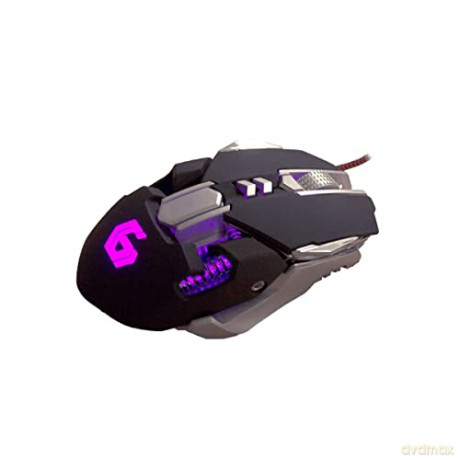 Programowalna mysz dla graczy czarno-srebrna