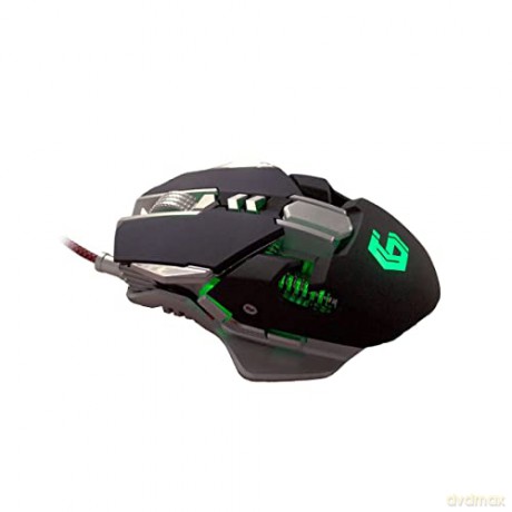 Programowalna mysz dla graczy czarno-srebrna