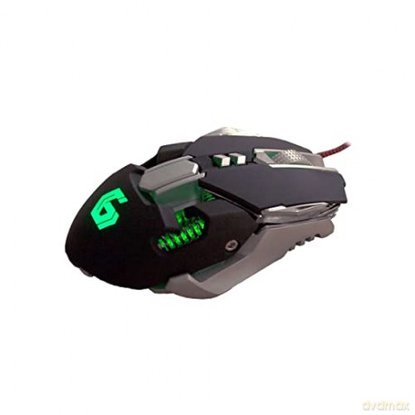 Programowalna mysz dla graczy czarno-srebrna