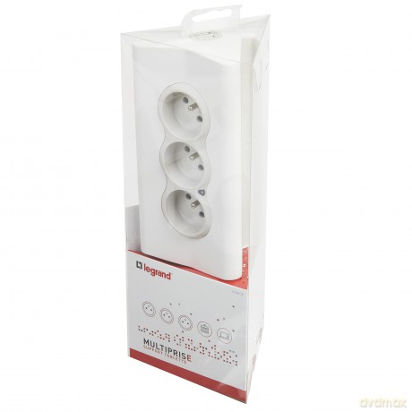 Przedluzacz tab 3x2P+Z +2USB Bialy 1,5m