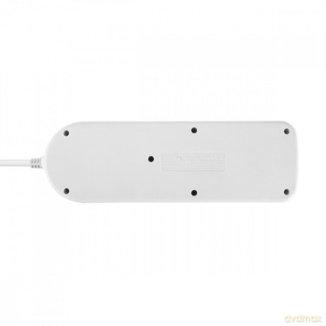 Przedłużacz 4 gniazda 1.5m, USB A/C MCE508 W