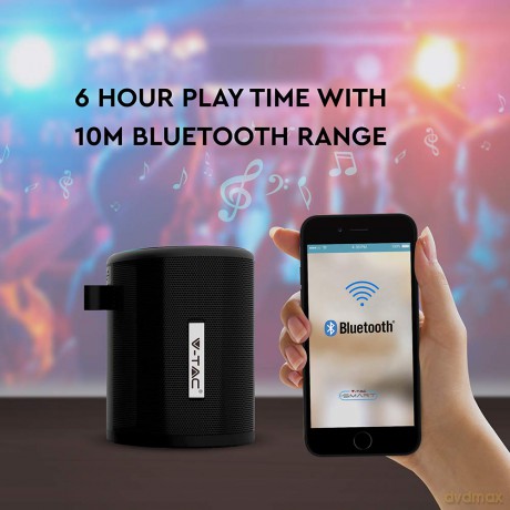 Przenośny głośnik Bluetooth Czarny