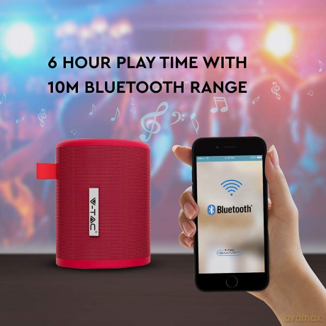 Przenośny głośnik Bluetooth Czerwony