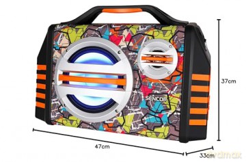 Przenośny głośnik SSS 3200 KIDS, Bluetooth, funkcja karaoke