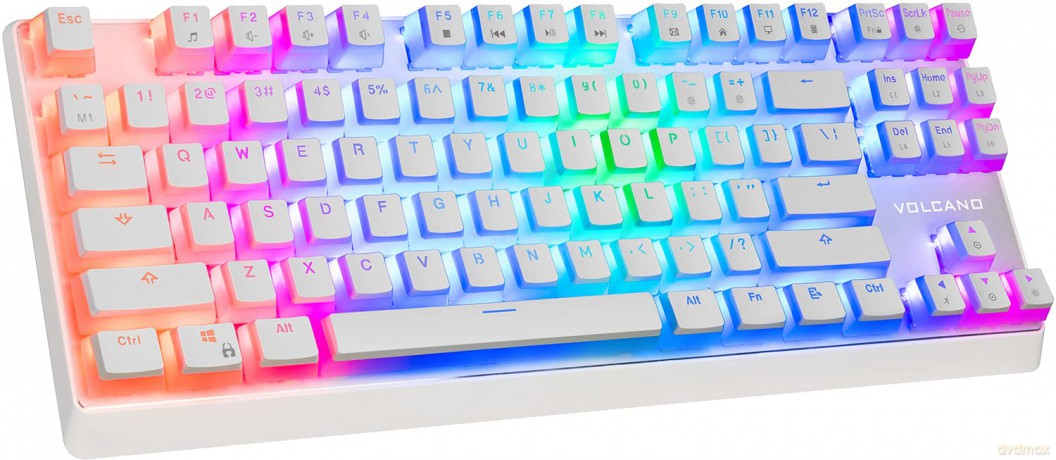 Przewodowa klawiatura mechaniczna RGB PUDDING EDITION biała