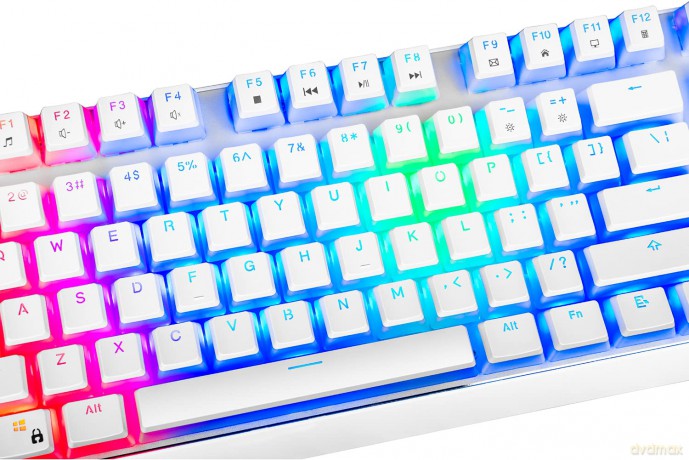 Przewodowa klawiatura mechaniczna RGB PUDDING EDITION biała