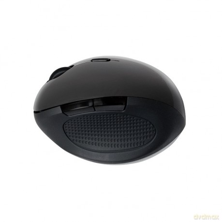 Radiowa mysz optyczna 2.4GHz 1600dpi czarna ergonomiczna