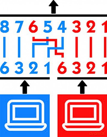 Rozdzielacz RJ45x2 ekranowany