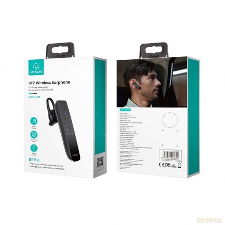 Słuchawka Bluetooth 5.0 BT2 mono Czarna