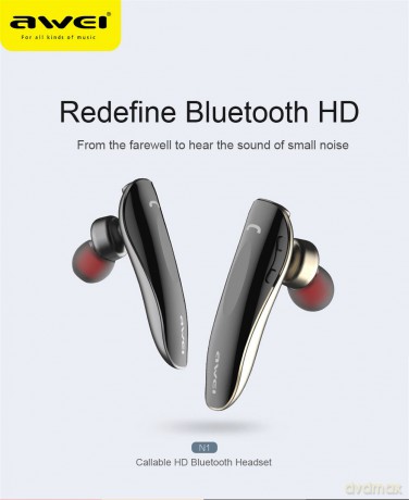 Słuchawka Bluetooth N1 szara