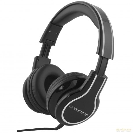 SŁUCHAWKI AUDIO STEREO Z REGULACJĄ GŁOŚNOŚCI EH136K BLUES CZARNE
