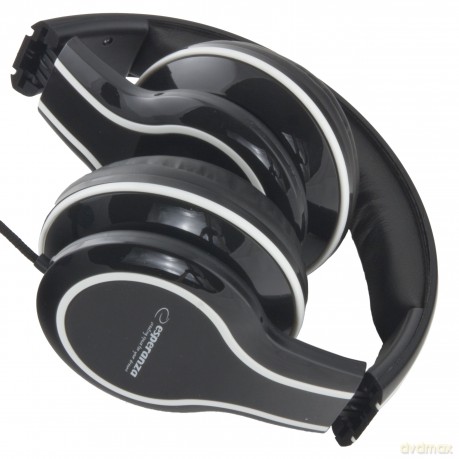 SŁUCHAWKI AUDIO STEREO Z REGULACJĄ GŁOŚNOŚCI EH136K BLUES CZARNE