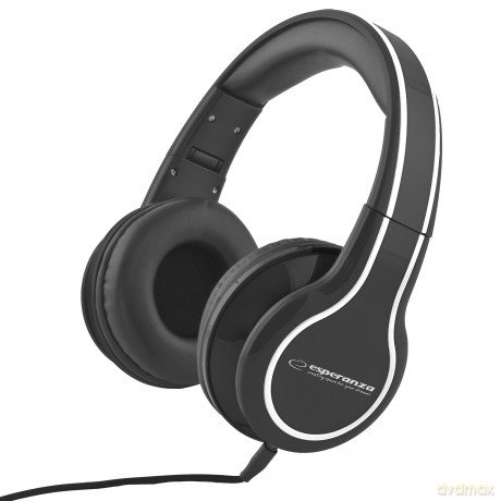 SŁUCHAWKI AUDIO STEREO Z REGULACJĄ GŁOŚNOŚCI EH136K BLUES CZARNE