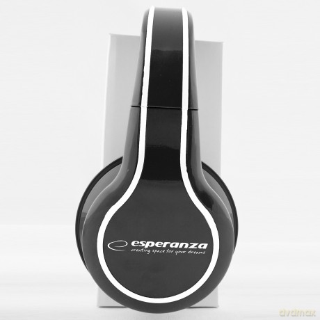 SŁUCHAWKI AUDIO STEREO Z REGULACJĄ GŁOŚNOŚCI EH136K BLUES CZARNE