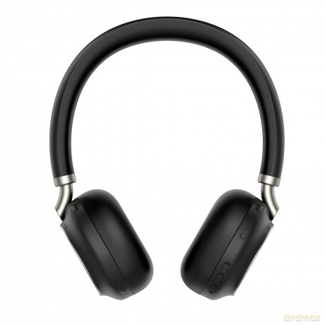 Słuchawki bezprzewodowe BH76 czarne USB-C + stojak ładujący