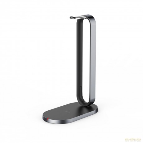 Słuchawki bezprzewodowe BH76 czarne USB-C + stojak ładujący